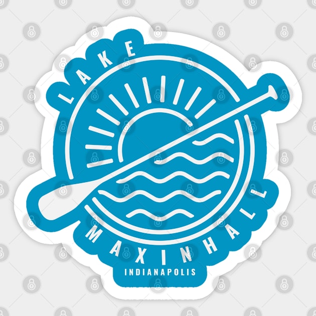 Paddle Lake Maxinhall Sticker by Camp Happy Hour